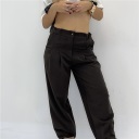 pantalone in tessuto modello balloon point